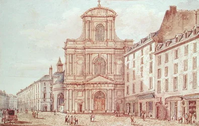 View of the Portal of the Church of Saint-Gervais, Paris